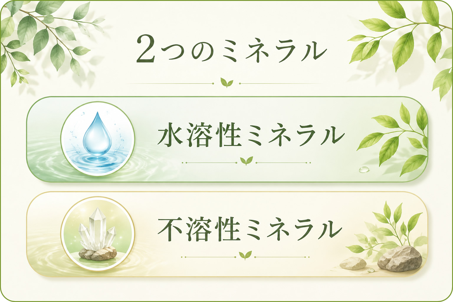 2つのミネラル